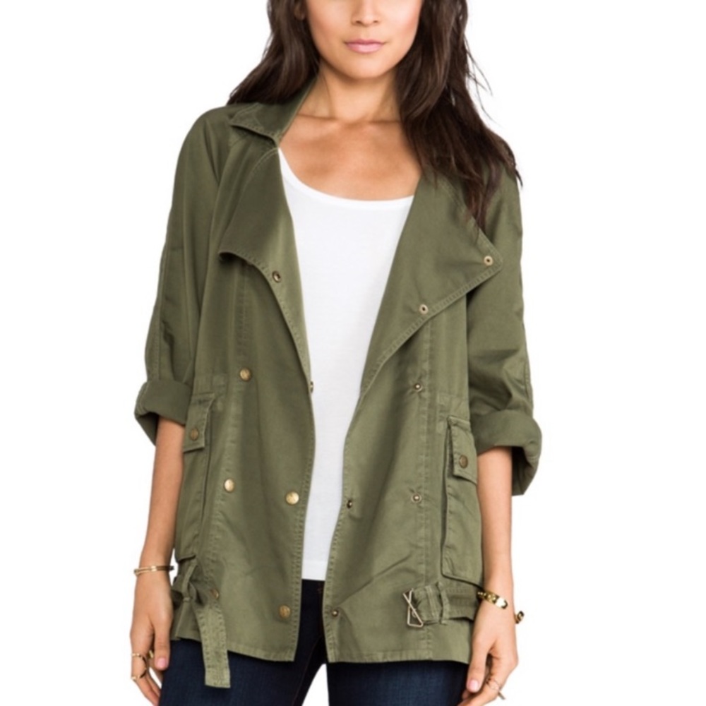 Current/Elliott infantry/utility coat olive green